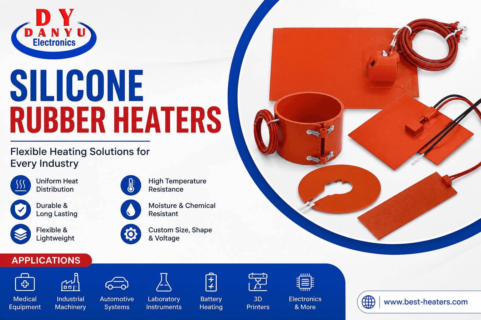 Silicone Rubber Heaters: High-Performance Flexible Heating Solutions